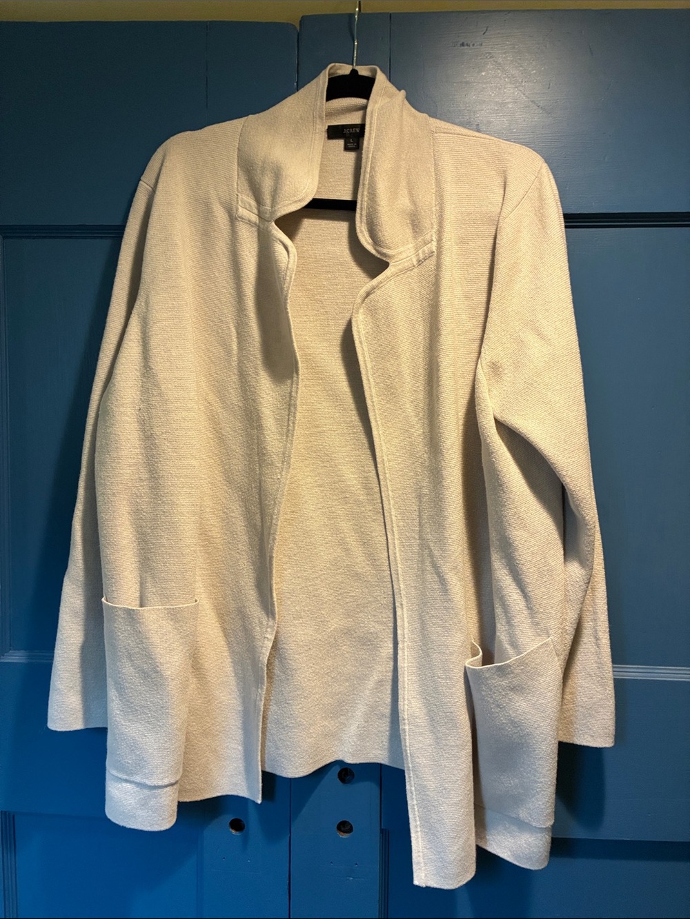J. Crew Open-Front Knit Blazer Jacket